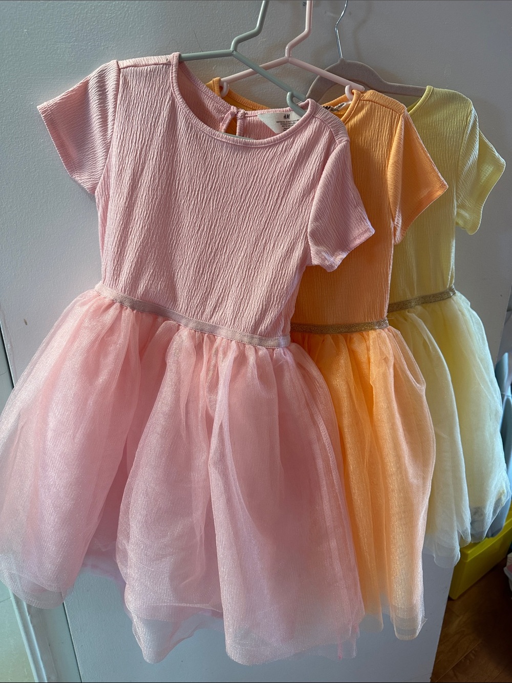 H&M Kids Pink Tulle Party Dresses- set of 3